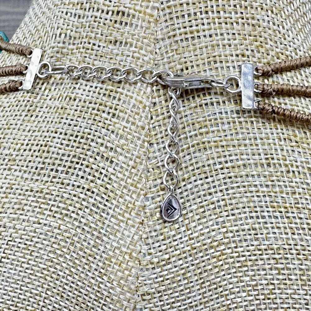 Silpada N3023 Drops of the Ocean Necklace Howlite Sterling Silver - Picture 5 of 6